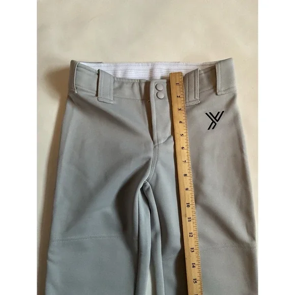 Youper Youth Medium Baseball Pants Boys Capri Softball Pants Gray - Picture 4 of 8